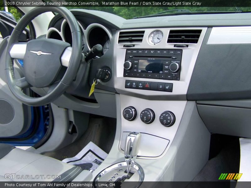 Marathon Blue Pearl / Dark Slate Gray/Light Slate Gray 2008 Chrysler Sebring Touring Hardtop Convertible