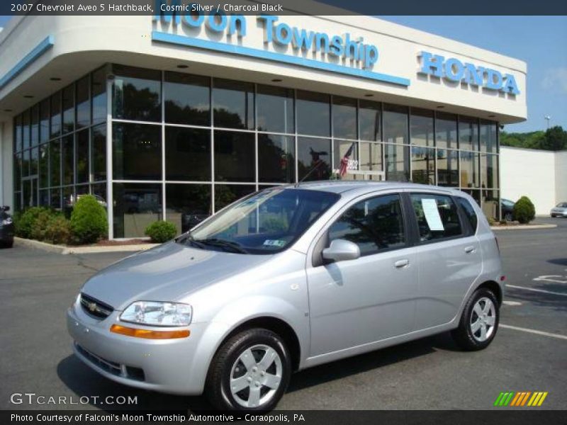 Cosmic Silver / Charcoal Black 2007 Chevrolet Aveo 5 Hatchback