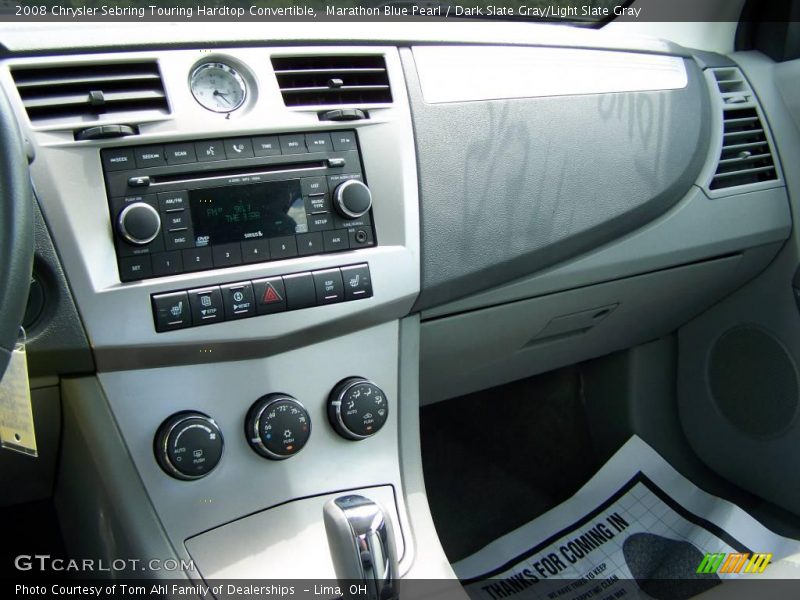 Marathon Blue Pearl / Dark Slate Gray/Light Slate Gray 2008 Chrysler Sebring Touring Hardtop Convertible