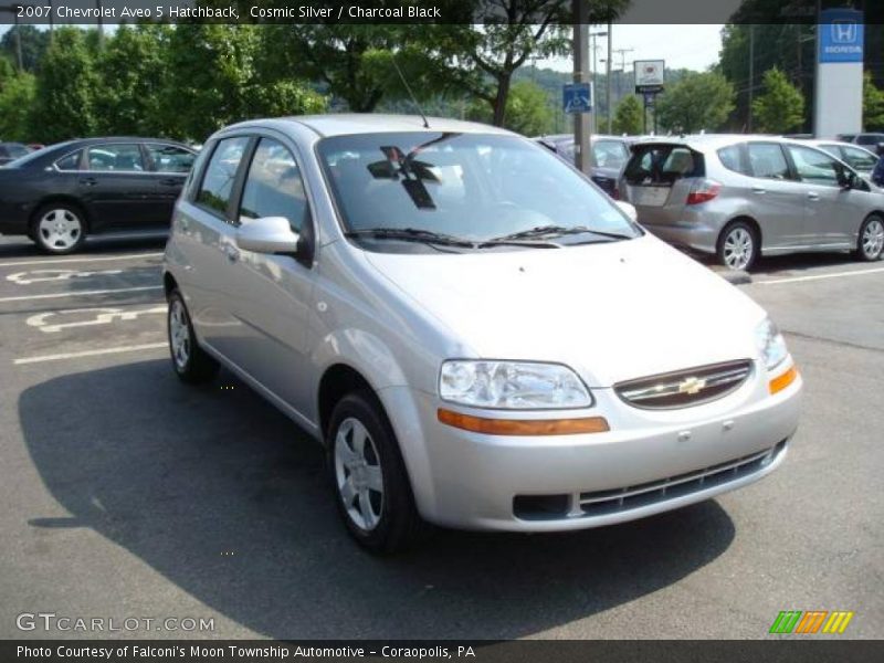 Cosmic Silver / Charcoal Black 2007 Chevrolet Aveo 5 Hatchback