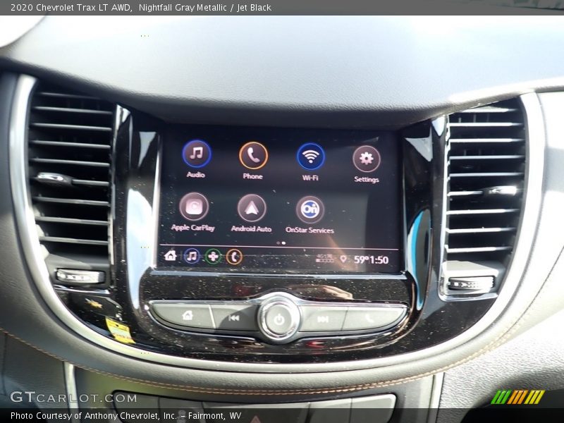 Nightfall Gray Metallic / Jet Black 2020 Chevrolet Trax LT AWD