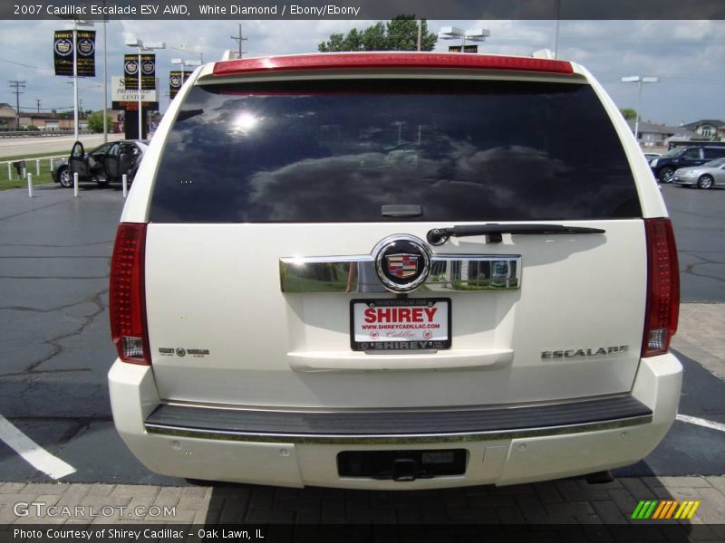 White Diamond / Ebony/Ebony 2007 Cadillac Escalade ESV AWD