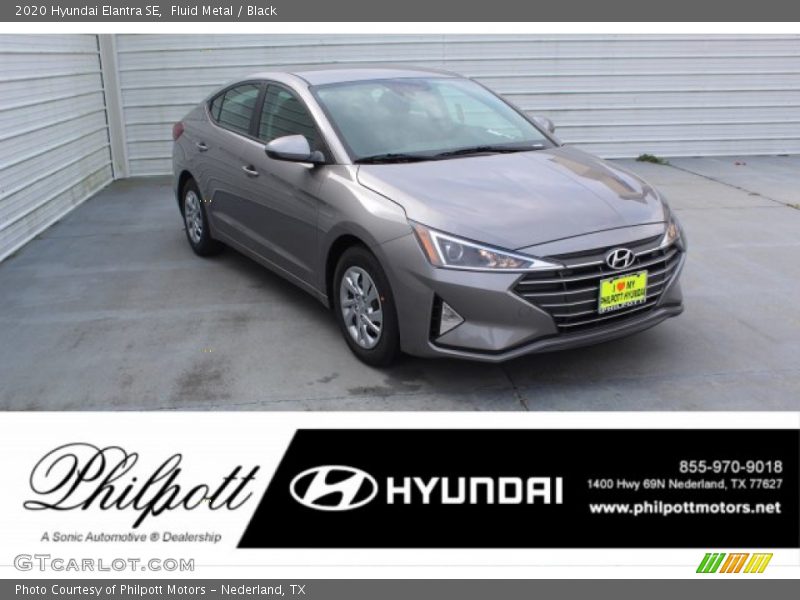 Fluid Metal / Black 2020 Hyundai Elantra SE
