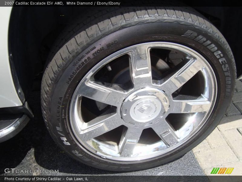 White Diamond / Ebony/Ebony 2007 Cadillac Escalade ESV AWD