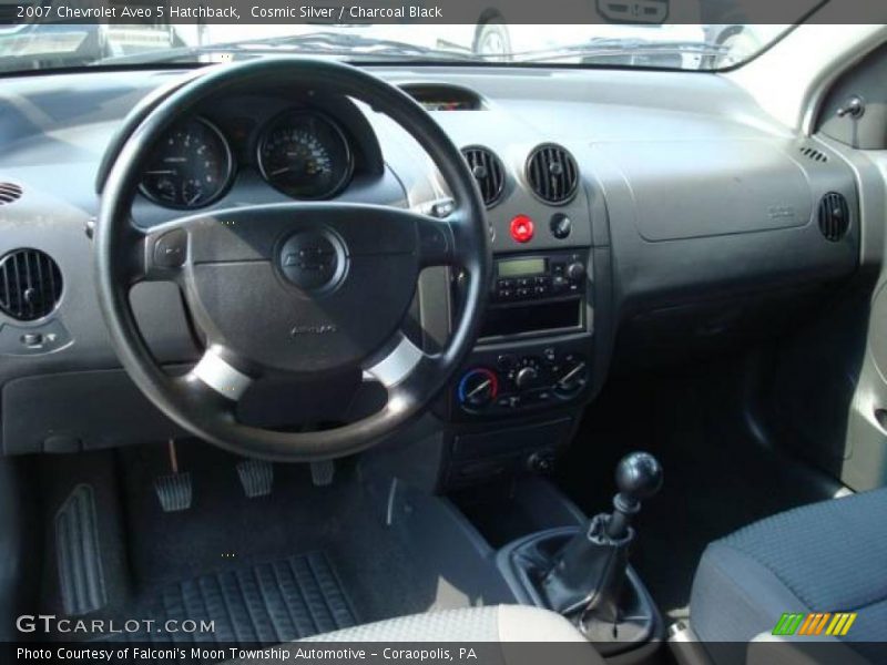 Cosmic Silver / Charcoal Black 2007 Chevrolet Aveo 5 Hatchback