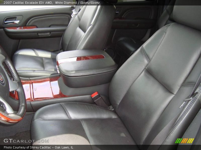 White Diamond / Ebony/Ebony 2007 Cadillac Escalade ESV AWD