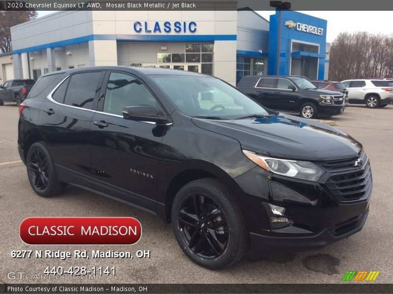 Mosaic Black Metallic / Jet Black 2020 Chevrolet Equinox LT AWD