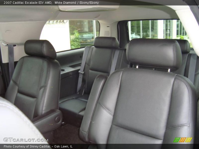 White Diamond / Ebony/Ebony 2007 Cadillac Escalade ESV AWD