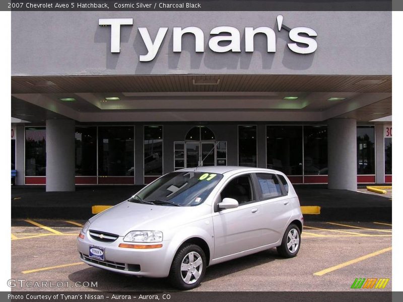 Cosmic Silver / Charcoal Black 2007 Chevrolet Aveo 5 Hatchback