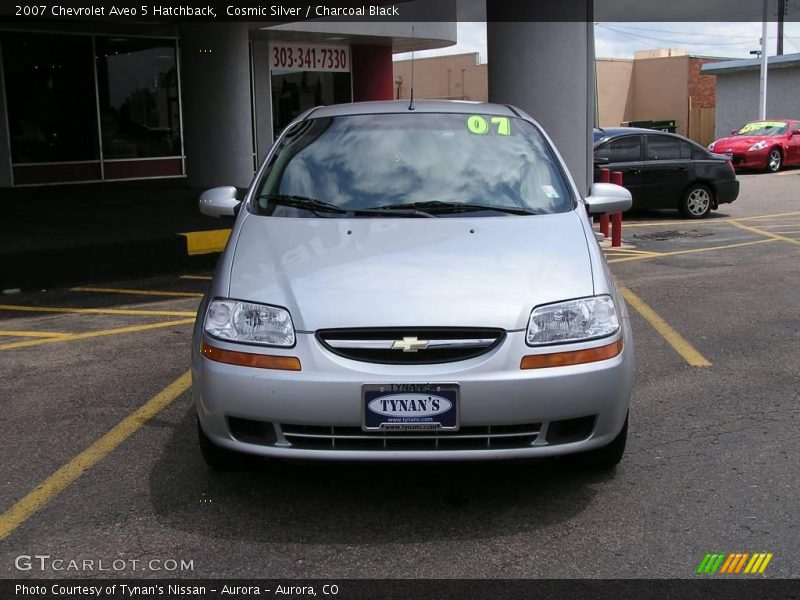 Cosmic Silver / Charcoal Black 2007 Chevrolet Aveo 5 Hatchback