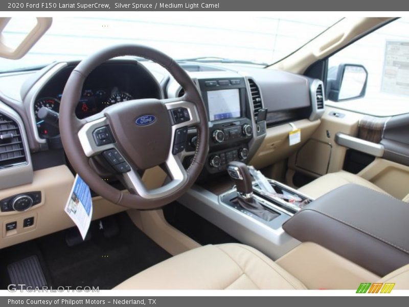  2020 F150 Lariat SuperCrew Medium Light Camel Interior