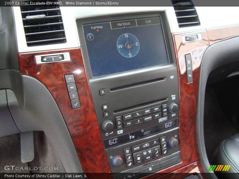 White Diamond / Ebony/Ebony 2007 Cadillac Escalade ESV AWD