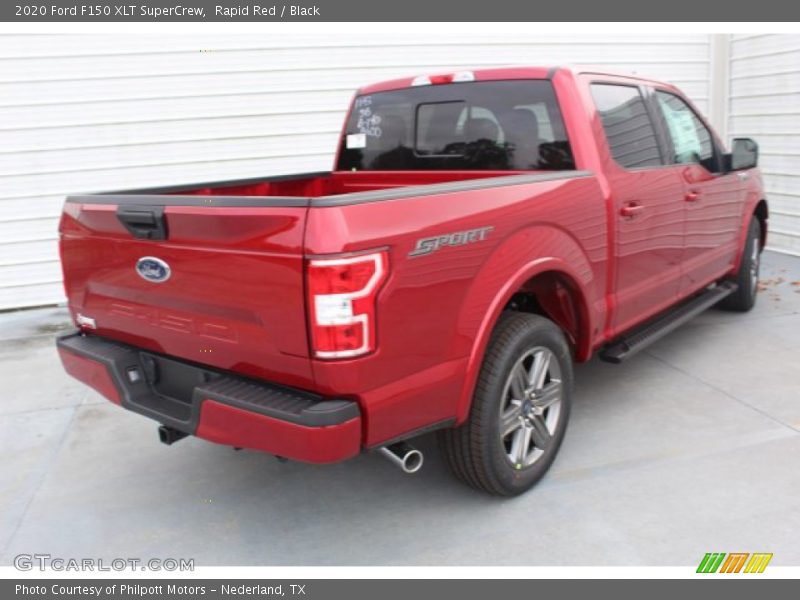 Rapid Red / Black 2020 Ford F150 XLT SuperCrew
