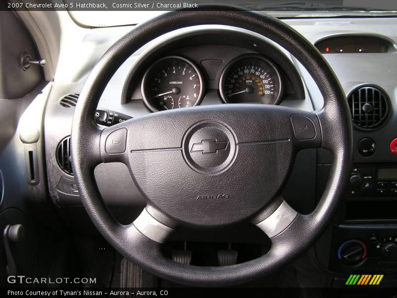 Cosmic Silver / Charcoal Black 2007 Chevrolet Aveo 5 Hatchback