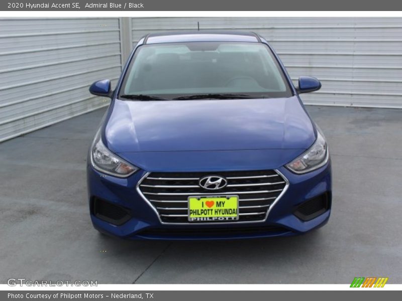 Admiral Blue / Black 2020 Hyundai Accent SE