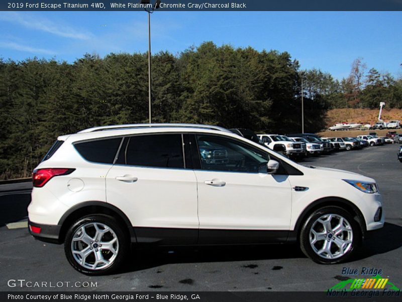 White Platinum / Chromite Gray/Charcoal Black 2019 Ford Escape Titanium 4WD