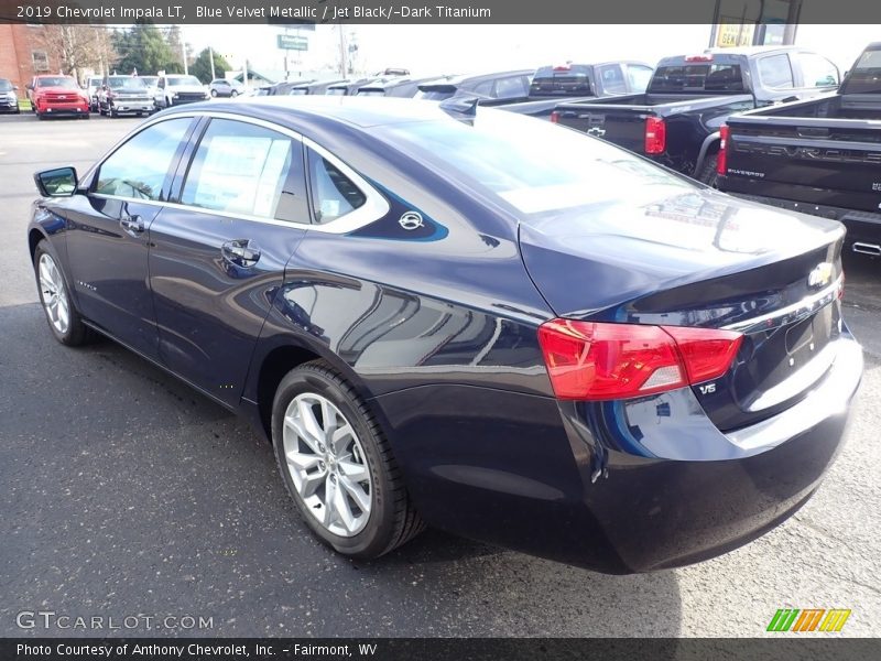 Blue Velvet Metallic / Jet Black/­Dark Titanium 2019 Chevrolet Impala LT
