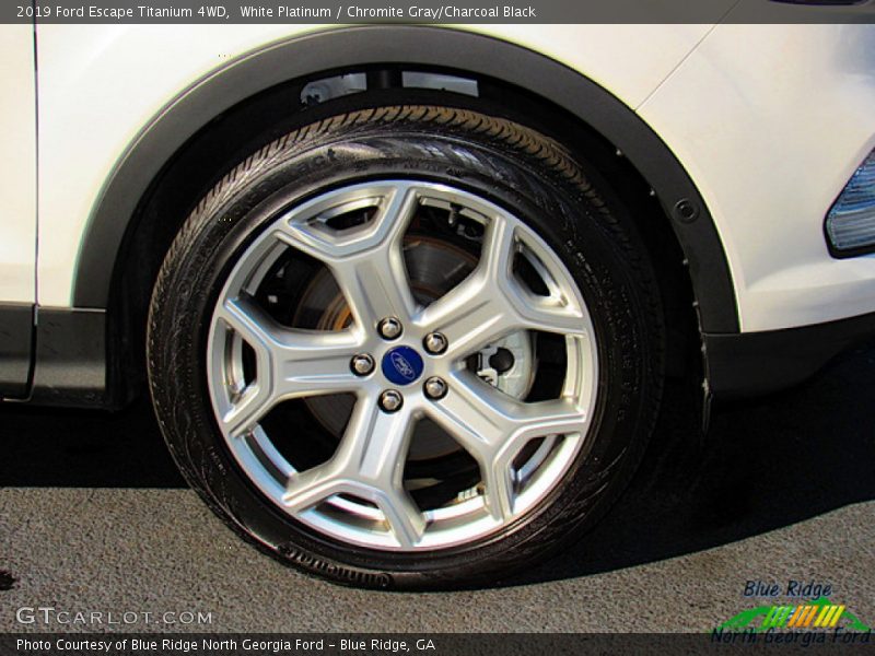 White Platinum / Chromite Gray/Charcoal Black 2019 Ford Escape Titanium 4WD