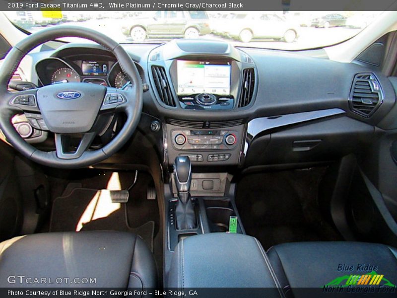 White Platinum / Chromite Gray/Charcoal Black 2019 Ford Escape Titanium 4WD