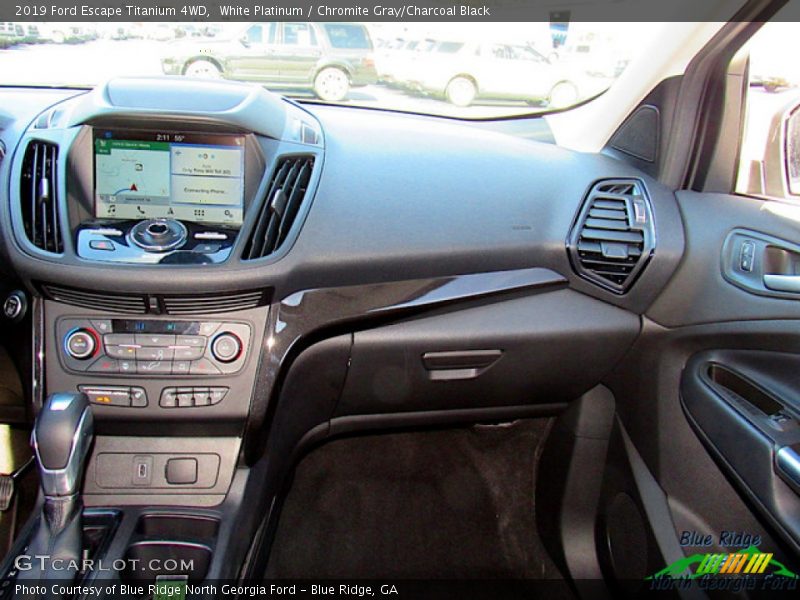 White Platinum / Chromite Gray/Charcoal Black 2019 Ford Escape Titanium 4WD