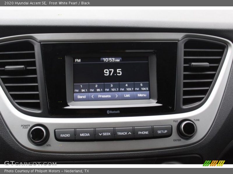 Controls of 2020 Accent SE