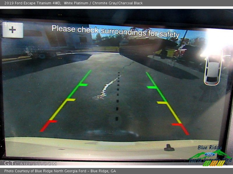 White Platinum / Chromite Gray/Charcoal Black 2019 Ford Escape Titanium 4WD