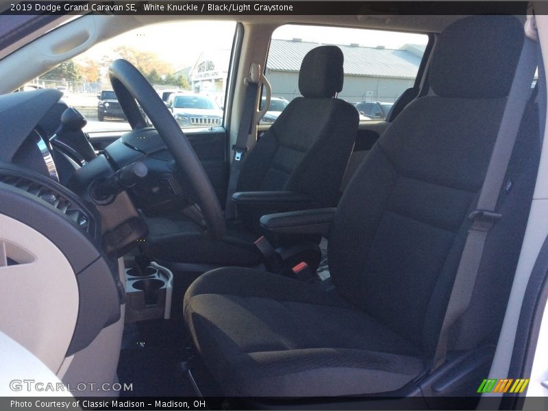 White Knuckle / Black/Light Graystone 2019 Dodge Grand Caravan SE