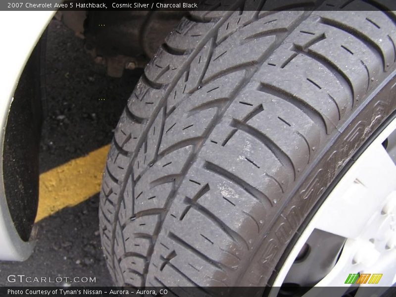 Cosmic Silver / Charcoal Black 2007 Chevrolet Aveo 5 Hatchback
