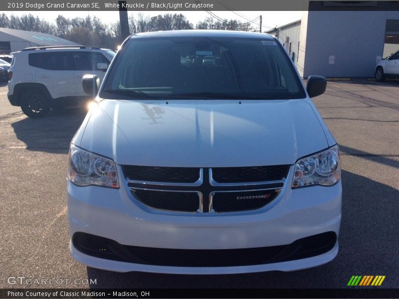 White Knuckle / Black/Light Graystone 2019 Dodge Grand Caravan SE