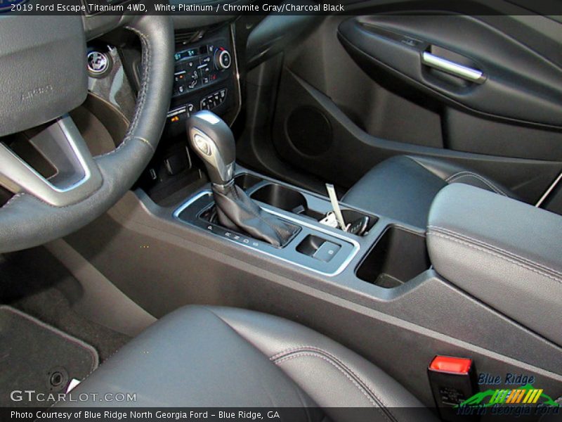 White Platinum / Chromite Gray/Charcoal Black 2019 Ford Escape Titanium 4WD
