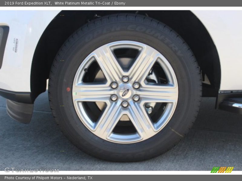 White Platinum Metallic Tri-Coat / Ebony 2019 Ford Expedition XLT