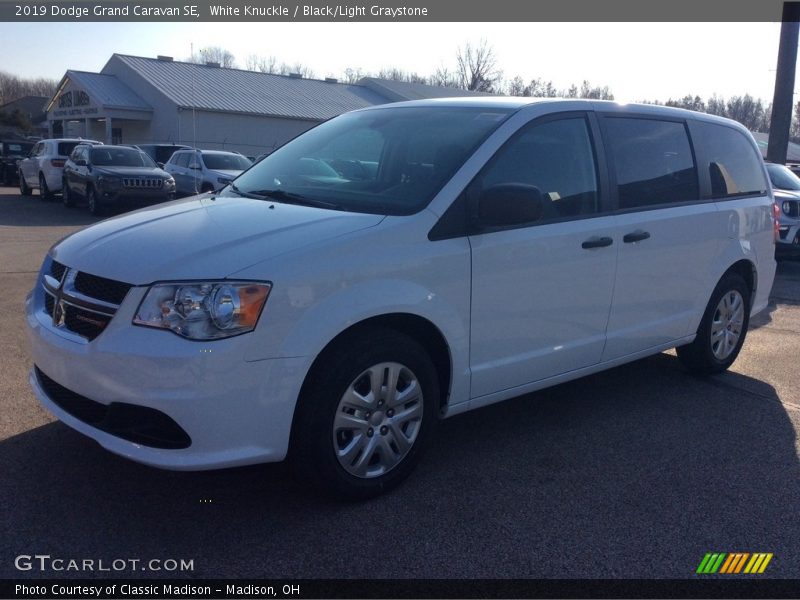 White Knuckle / Black/Light Graystone 2019 Dodge Grand Caravan SE
