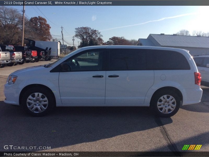 White Knuckle / Black/Light Graystone 2019 Dodge Grand Caravan SE