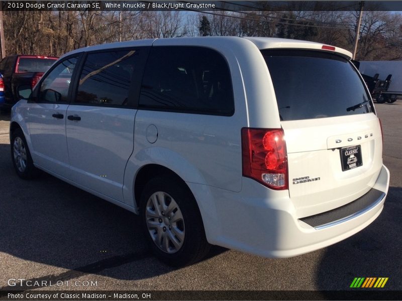 White Knuckle / Black/Light Graystone 2019 Dodge Grand Caravan SE