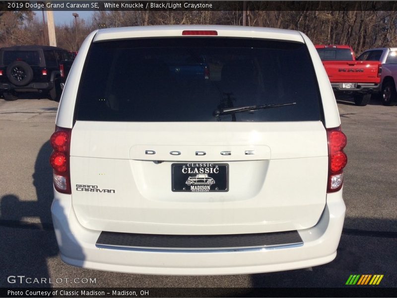 White Knuckle / Black/Light Graystone 2019 Dodge Grand Caravan SE