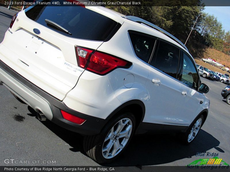 White Platinum / Chromite Gray/Charcoal Black 2019 Ford Escape Titanium 4WD