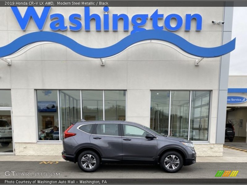 Modern Steel Metallic / Black 2019 Honda CR-V LX AWD