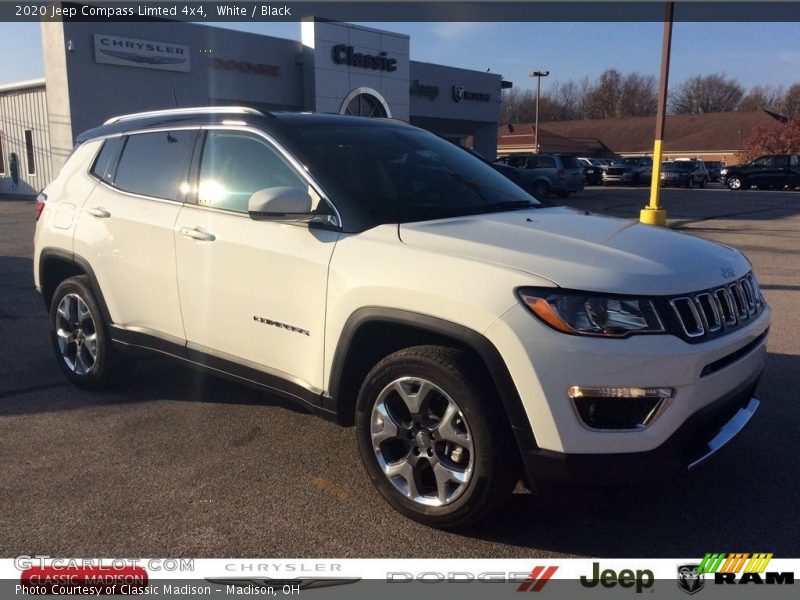 White / Black 2020 Jeep Compass Limted 4x4
