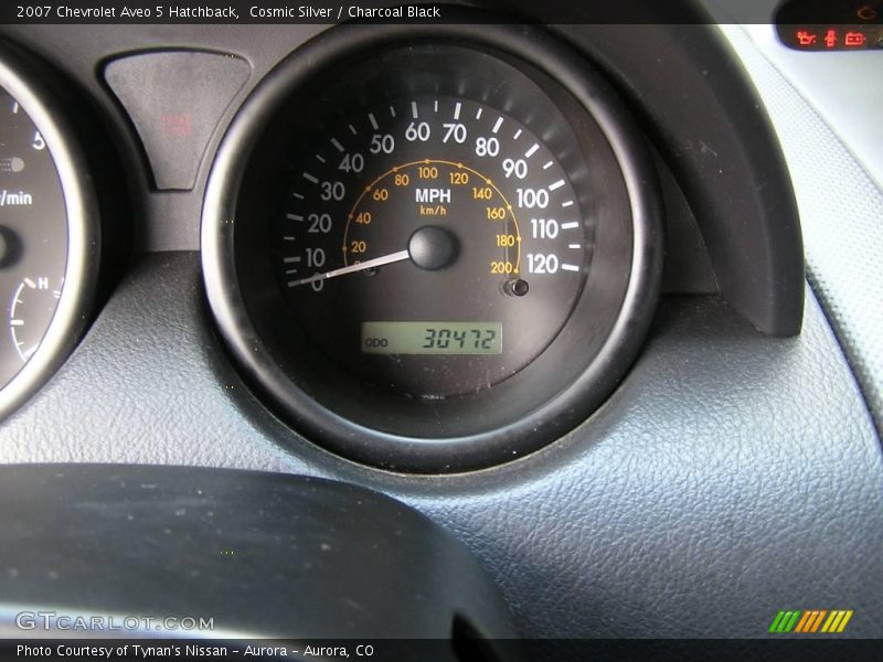Cosmic Silver / Charcoal Black 2007 Chevrolet Aveo 5 Hatchback