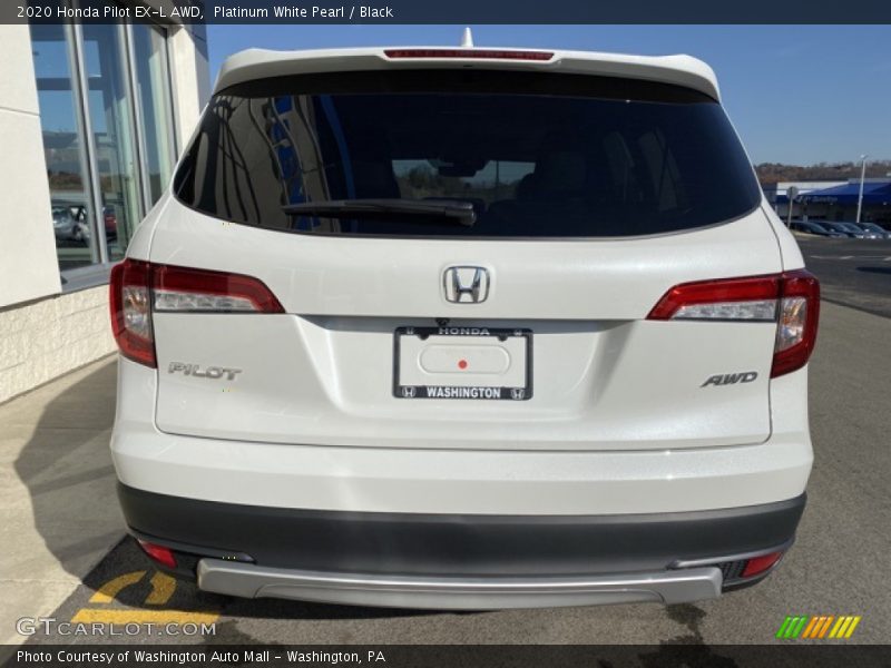 Platinum White Pearl / Black 2020 Honda Pilot EX-L AWD