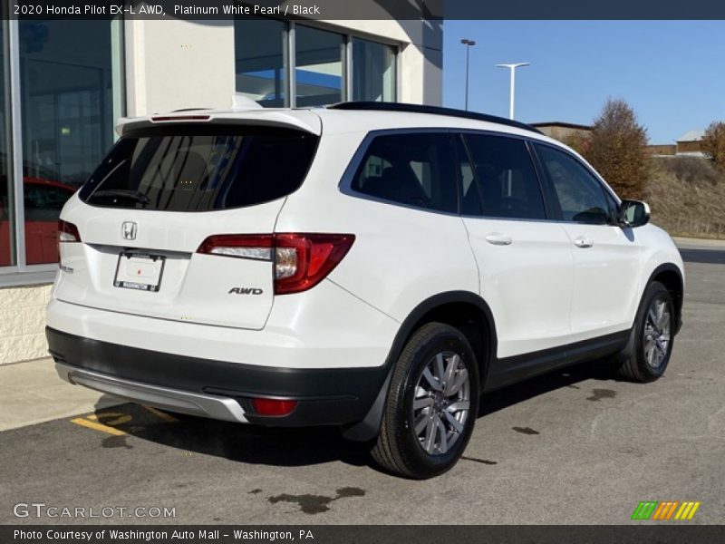 Platinum White Pearl / Black 2020 Honda Pilot EX-L AWD