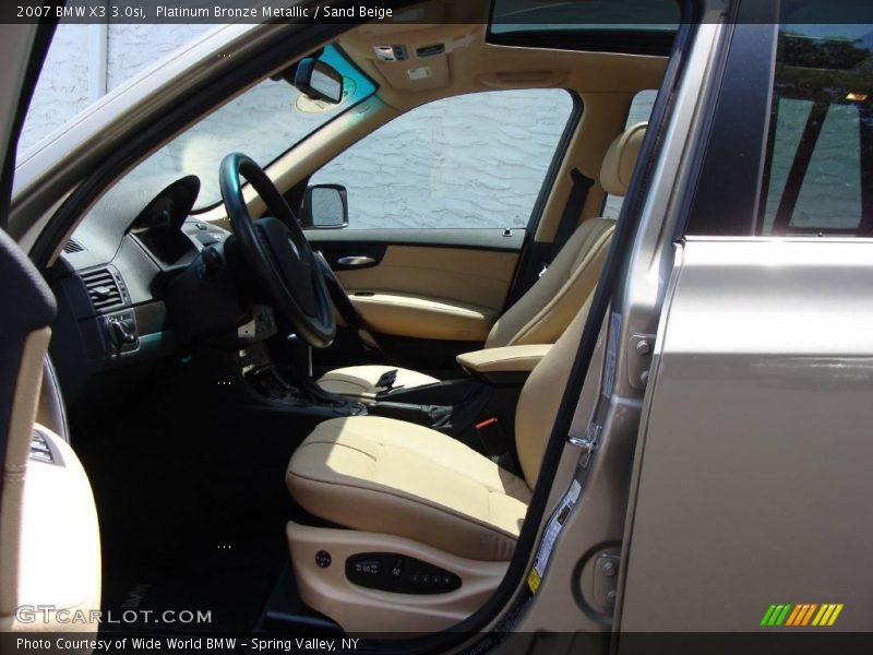 Platinum Bronze Metallic / Sand Beige 2007 BMW X3 3.0si