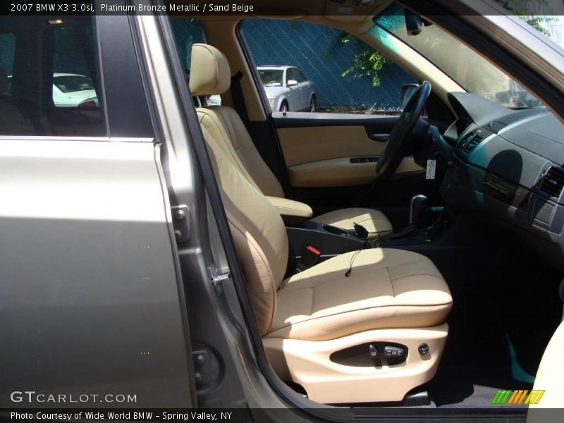 Platinum Bronze Metallic / Sand Beige 2007 BMW X3 3.0si