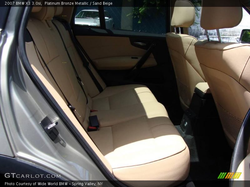 Platinum Bronze Metallic / Sand Beige 2007 BMW X3 3.0si