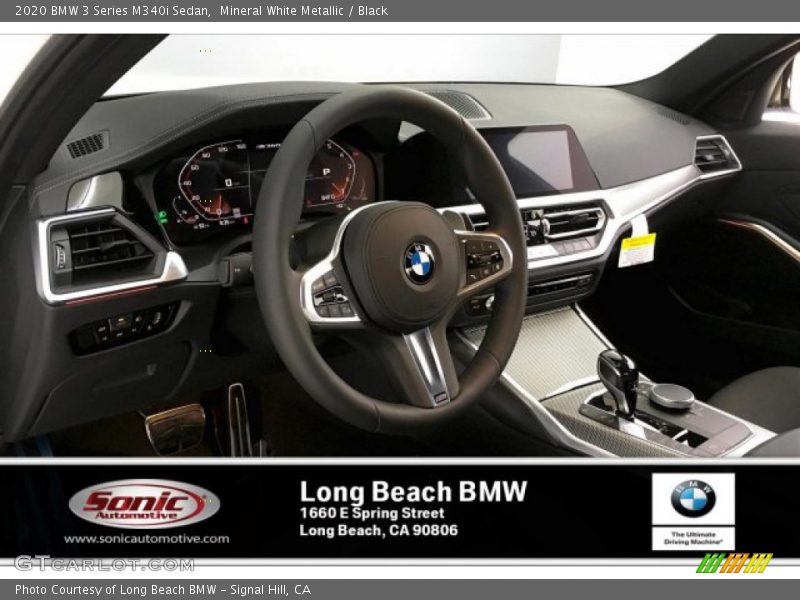 Mineral White Metallic / Black 2020 BMW 3 Series M340i Sedan