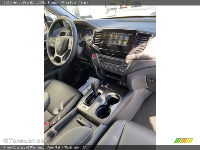 Platinum White Pearl / Black 2020 Honda Pilot EX-L AWD