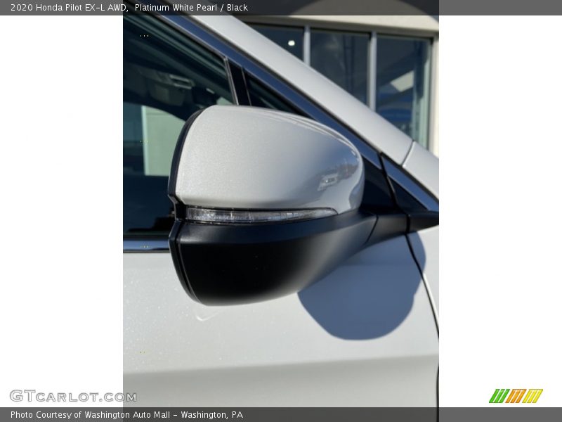 Platinum White Pearl / Black 2020 Honda Pilot EX-L AWD