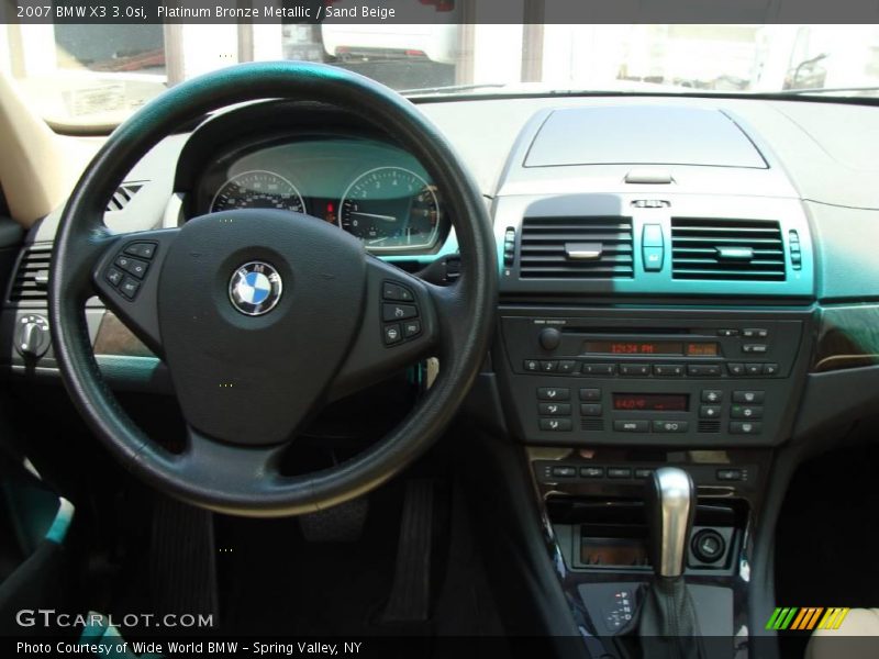 Platinum Bronze Metallic / Sand Beige 2007 BMW X3 3.0si