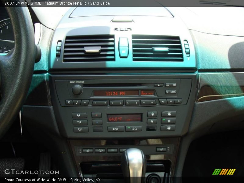 Platinum Bronze Metallic / Sand Beige 2007 BMW X3 3.0si