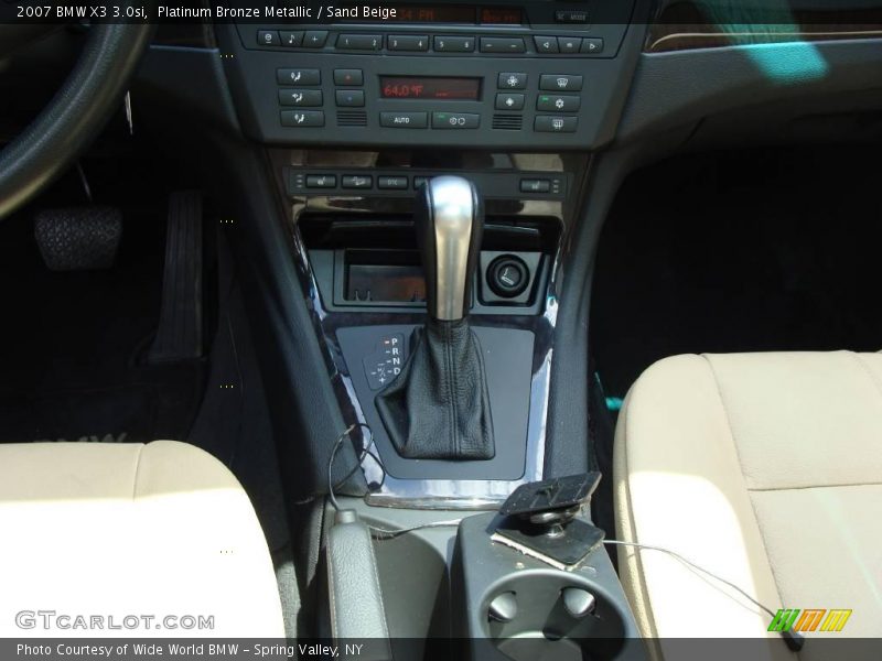 Platinum Bronze Metallic / Sand Beige 2007 BMW X3 3.0si